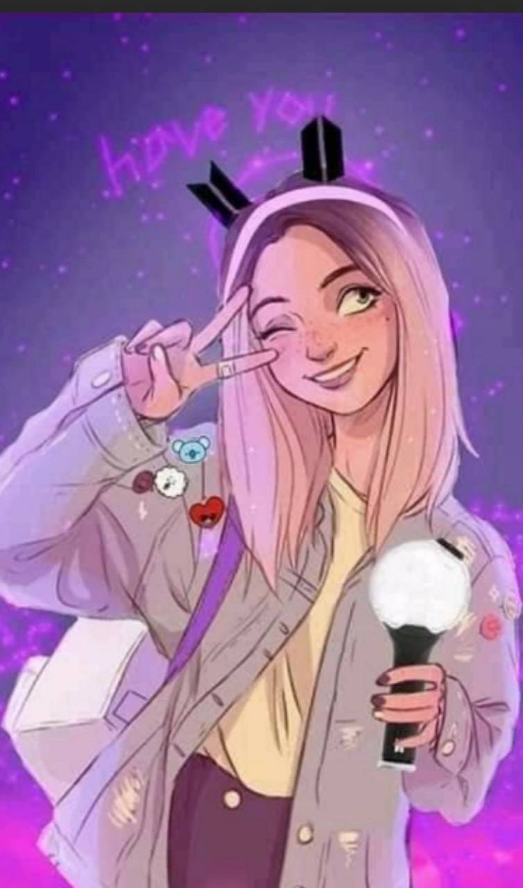 754x1280 BTS ARMY GIRL wallpaper