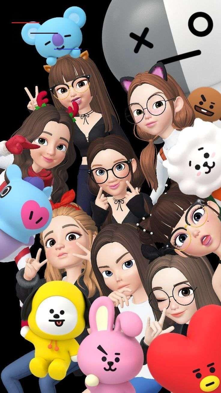 736x1308 BTS Girl Wallpaper