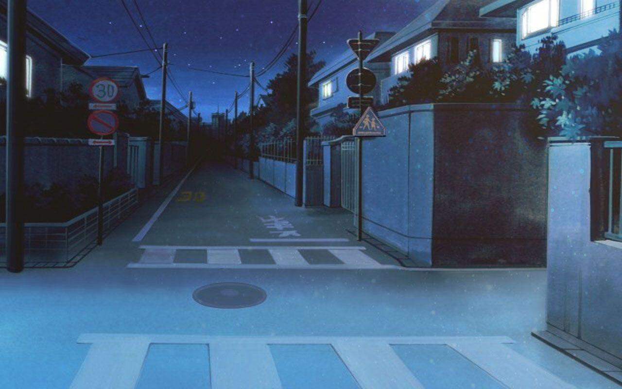 Anime Night Street Wallpapers - Top Free Anime Night Street Backgrounds ...