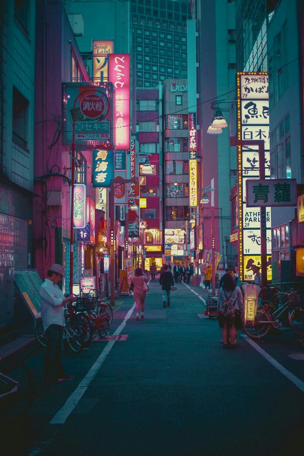 1000x1500 Anime Aesthetic Street Wallpaper