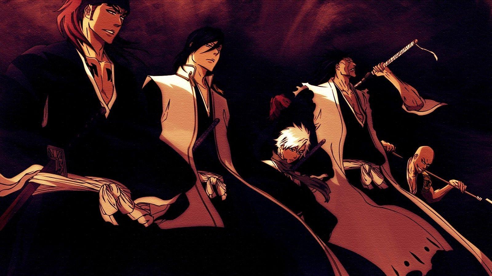 1600x900 anime, Ikkaku Madarame, Zaraki Kenpachi, Kuchiki Byakuya, Hitsugaya Toshiro, Abarai Renji Wallpaper HD / Desktop and Mobile Background