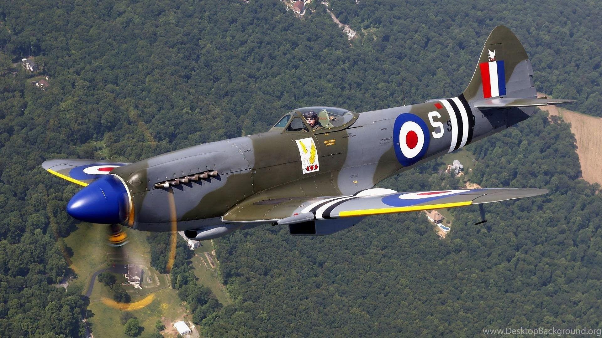 1920x1080 Airplanes Warbird Supermarine Spitfire .