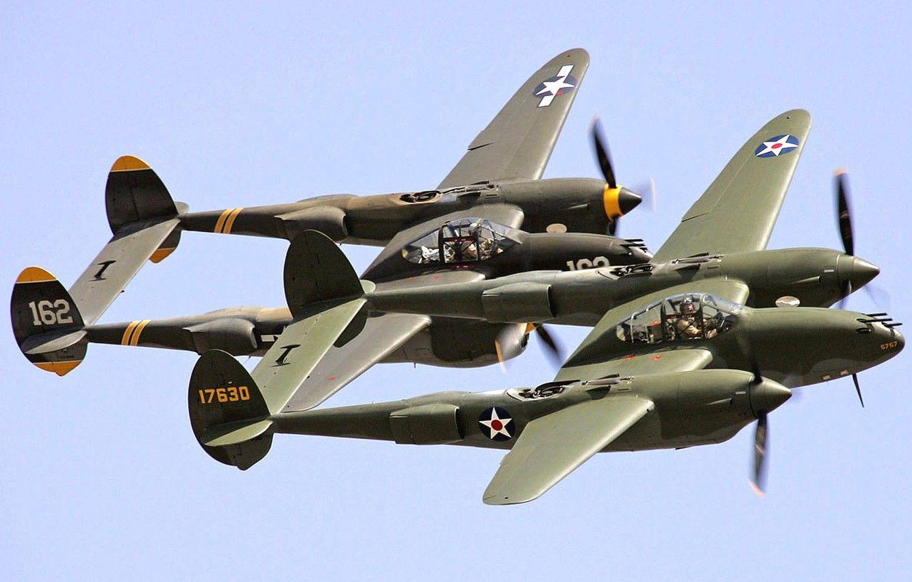 1332x850 Wallpaper Aircraft, Fighters, Warbird, P 38 Image For Desktop, Section авиация