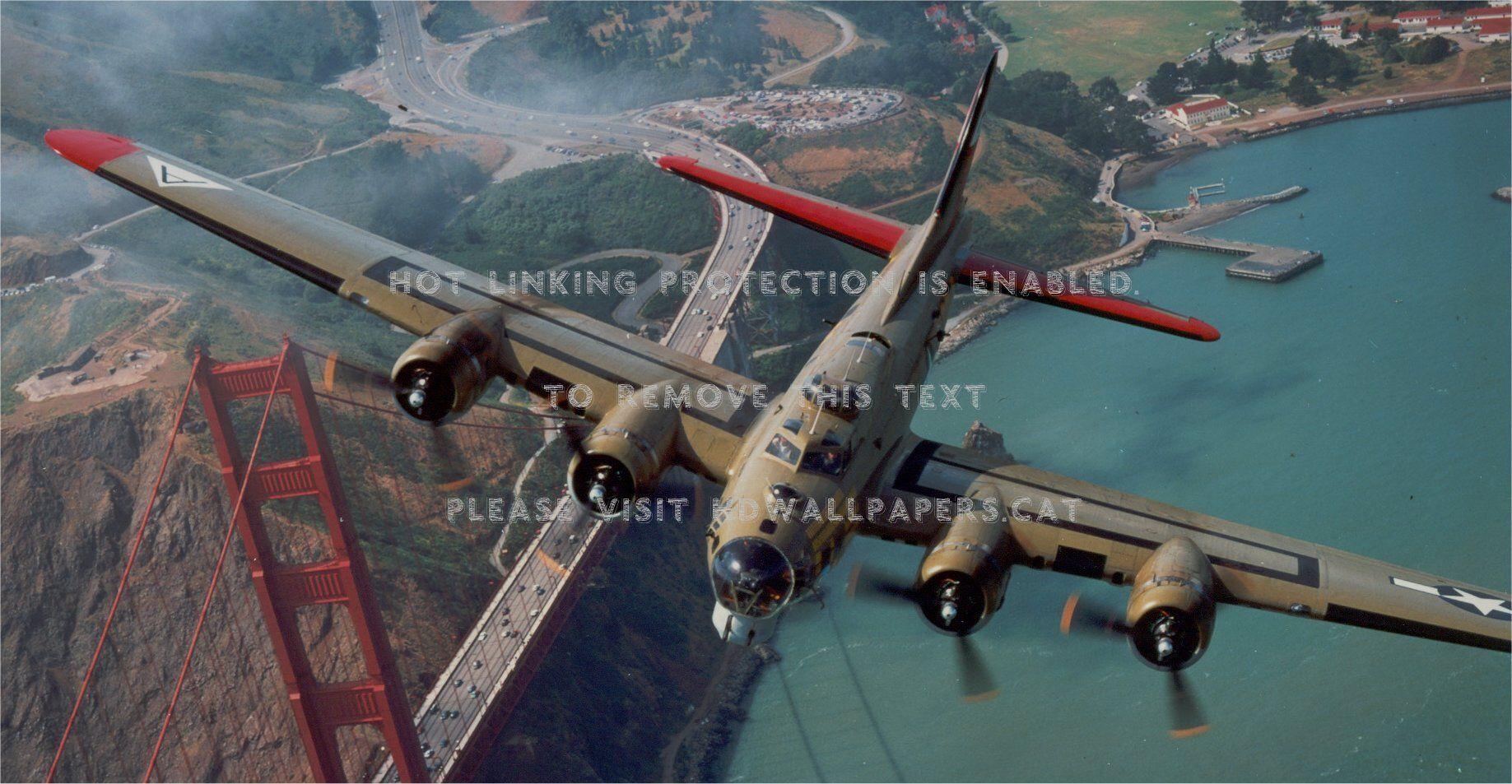 1837x953 B 17 Bomber Warbird Flying Fortress Antique