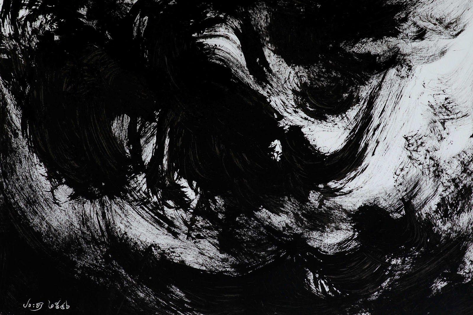1600x1065 Ảnh: Nghệ sĩ trừu tượng đen - Phòng trưng bày nghệ thuật bản vẽ