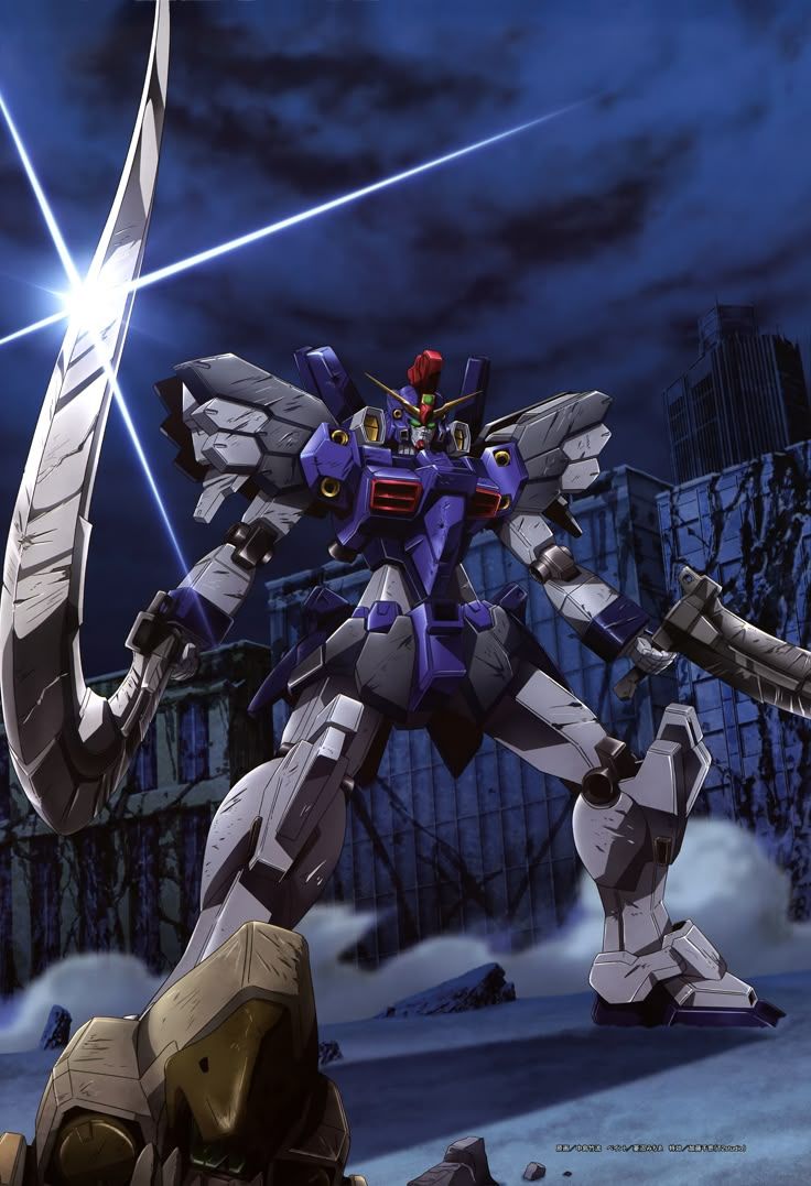 736x1077 Gundam Art in Snow. Gundam wing sandrock, Deathscythe gundam wallpaper, Cool robot