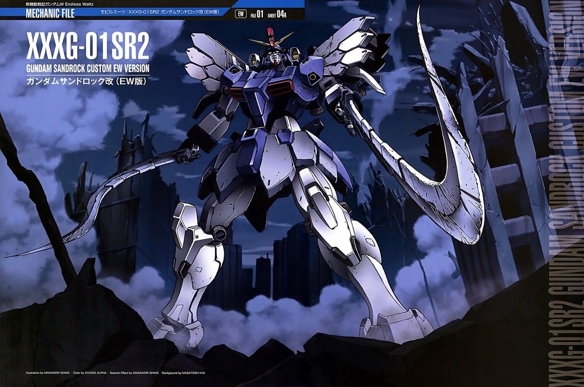 1200x795 Mobile Suit Gundam Wing Sandrock EX Anime Premium POSTER MADE IN USA