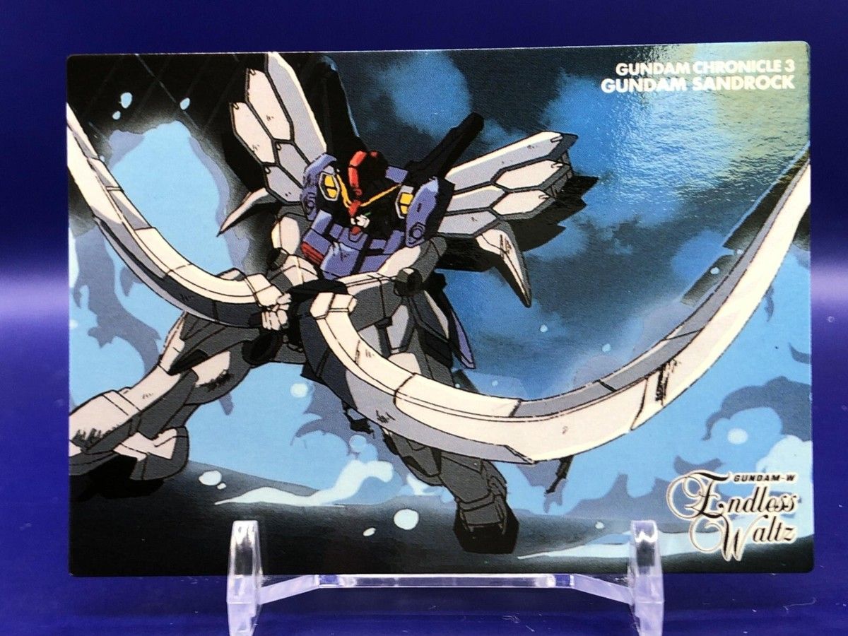1200x900 Gundam Sandrock New Mobile Report Gundam W 28 Chronicle 3 Card Bandai 1997
