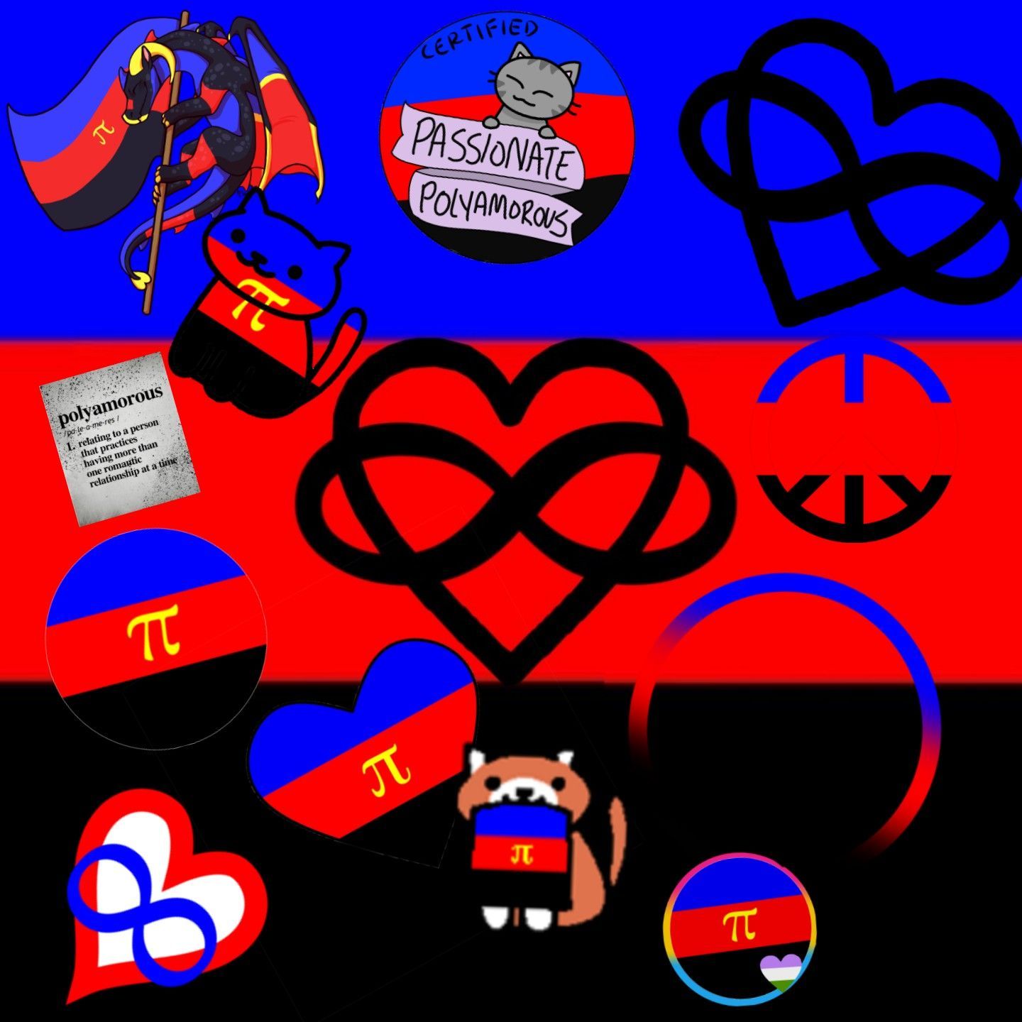 1440x1440 Polyam ideas. polyamorous symbol, polyamory pride flag colors, polyamory pride flag on pole