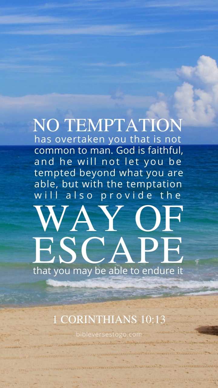 720x1280 Ocean Blue 1 Corinthians 10:13