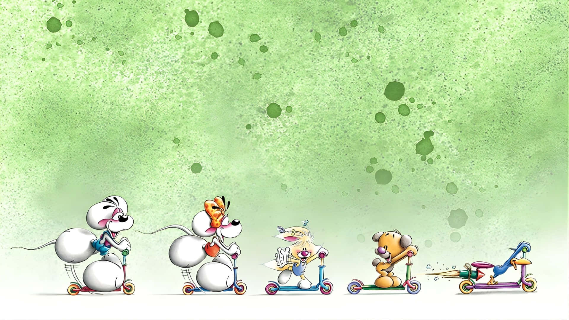 1920x1080 Download Diddl And Friends Playing Wallpaper