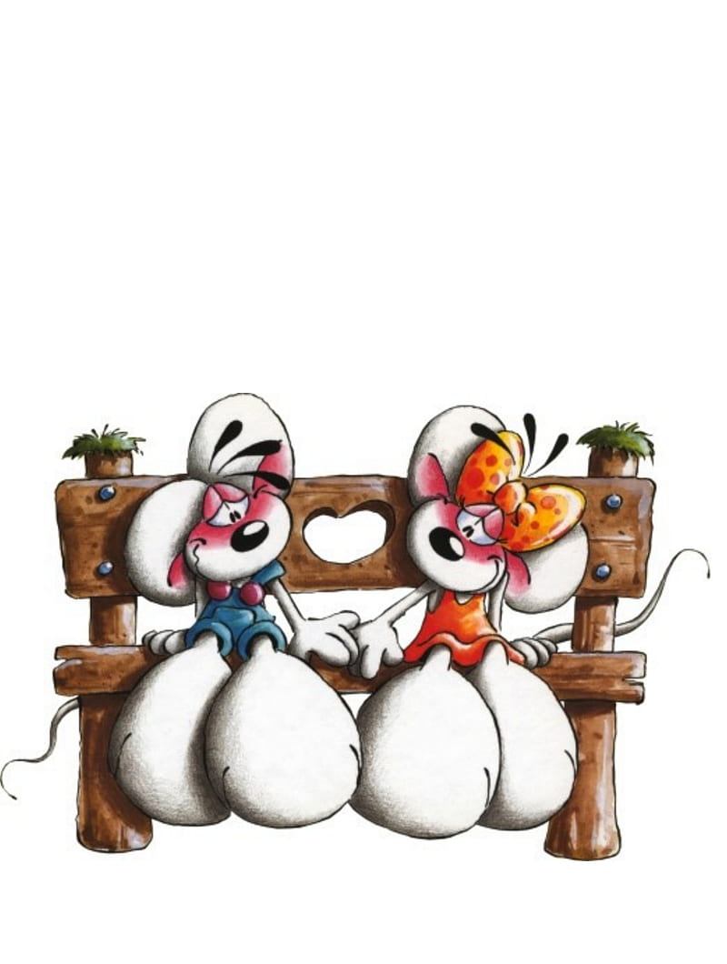 800x1060 Diddl, abstract, couple, friends, love, mouse, toys, HD phone wallpaper