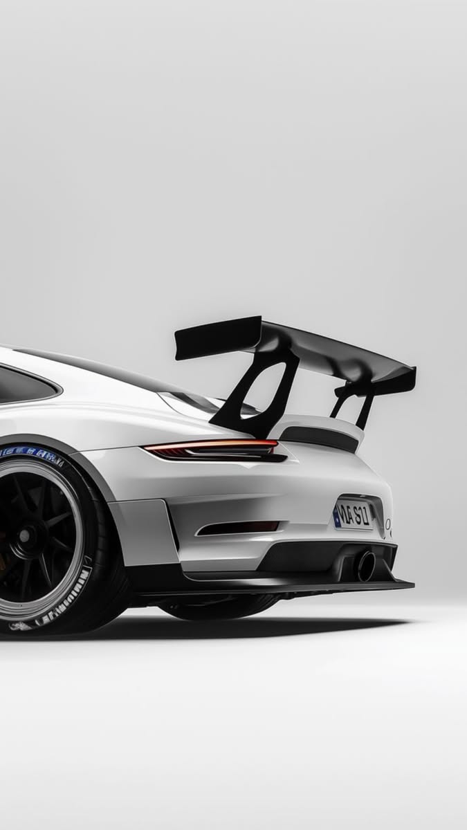 675x1200 White Car Wallpaper