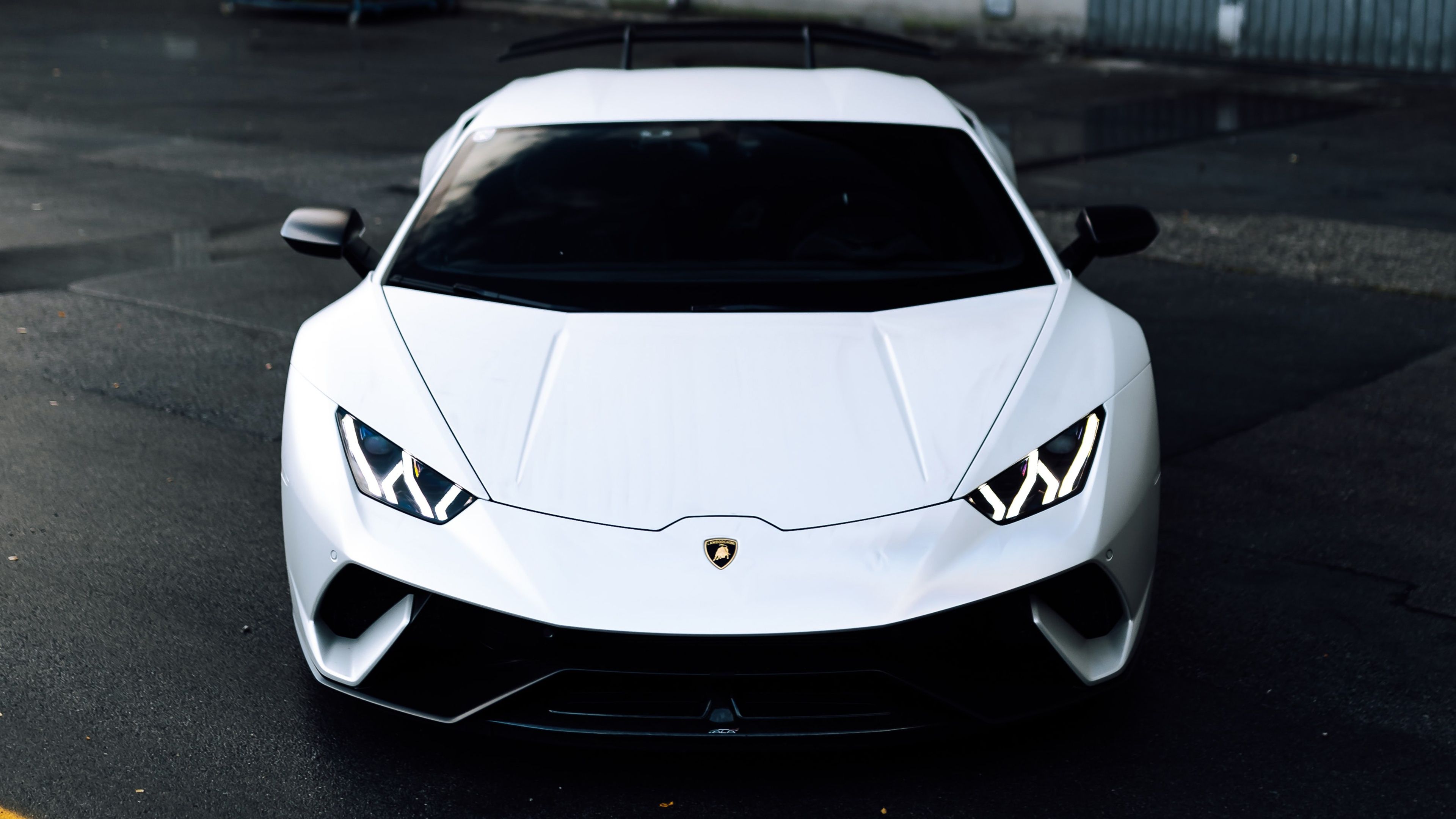 3840x2160 Lamborghini Huracan Wallpaper 4K, White cars