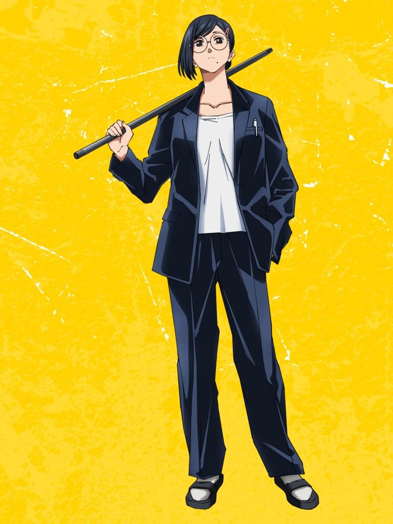 768x1024 Taro Sakamoto (Wife) Wallpaper 4K, Sakamoto Days, Yellow background