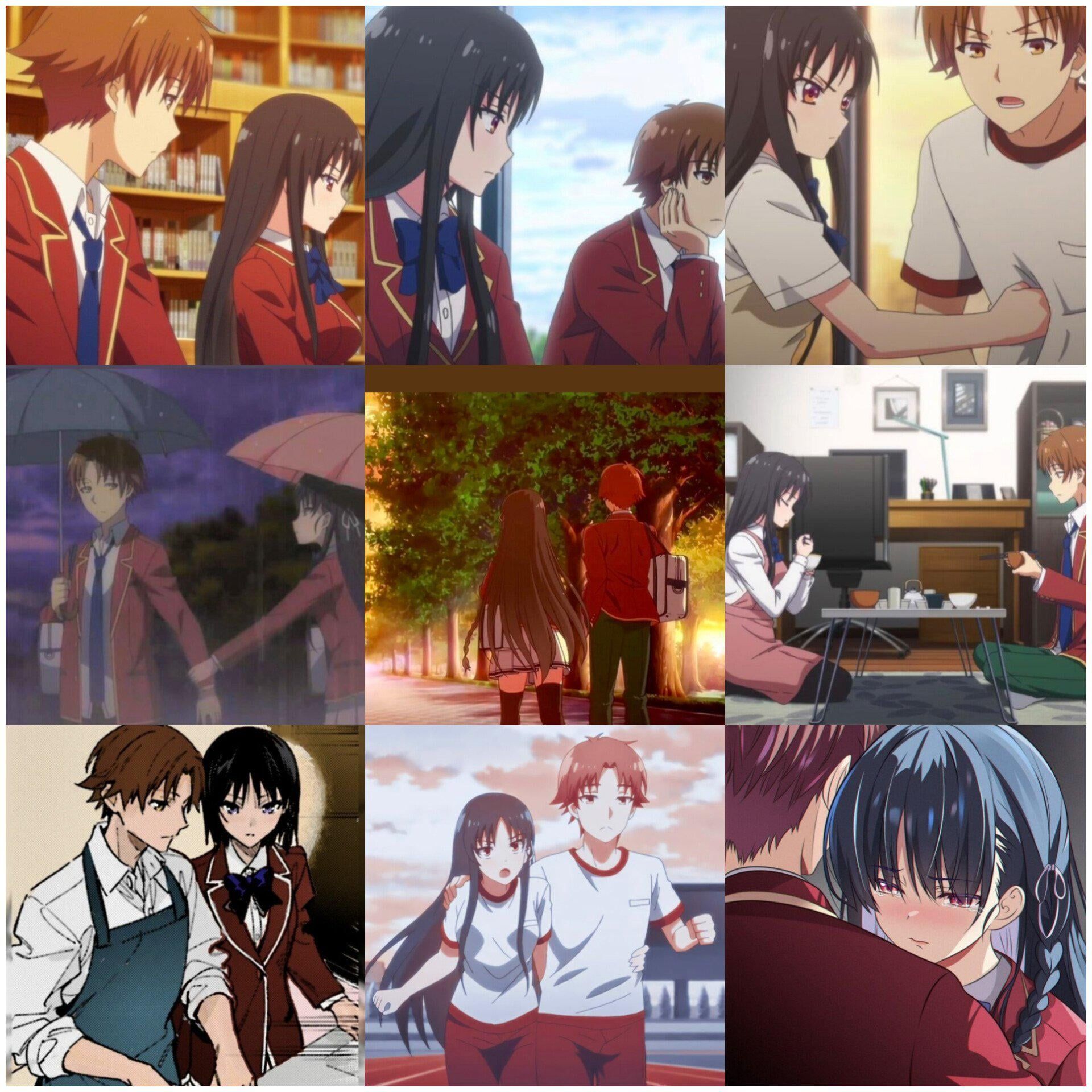 1920x1920 Anime Husband Wife Romantic Sunset Embrace In Anime Style AI Art
