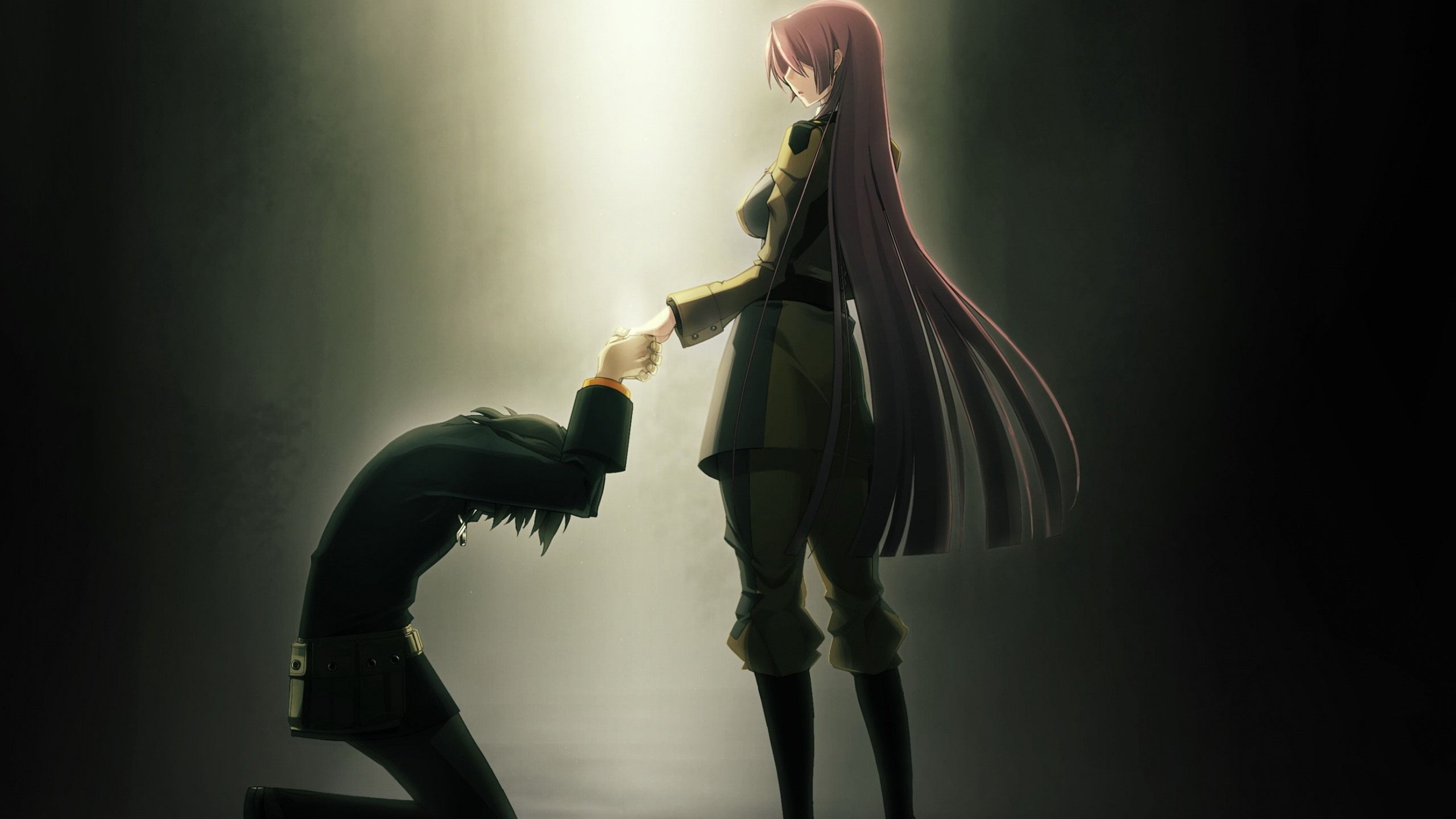 2560x1440 Long Hair Anime Girl And Boy, Request Forgive 750x1334 IPhone 8 7 6 6S Wallpaper, Background, Picture, Image