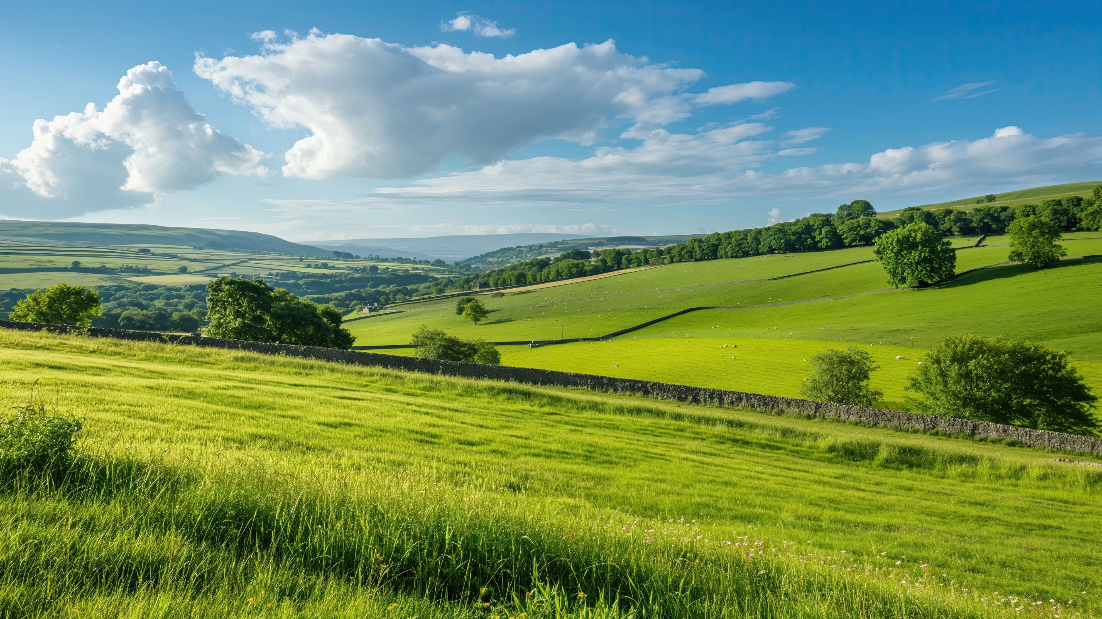 3840x2160 Wensleydale Wallpaper 4K Dales National Park, Outdoor