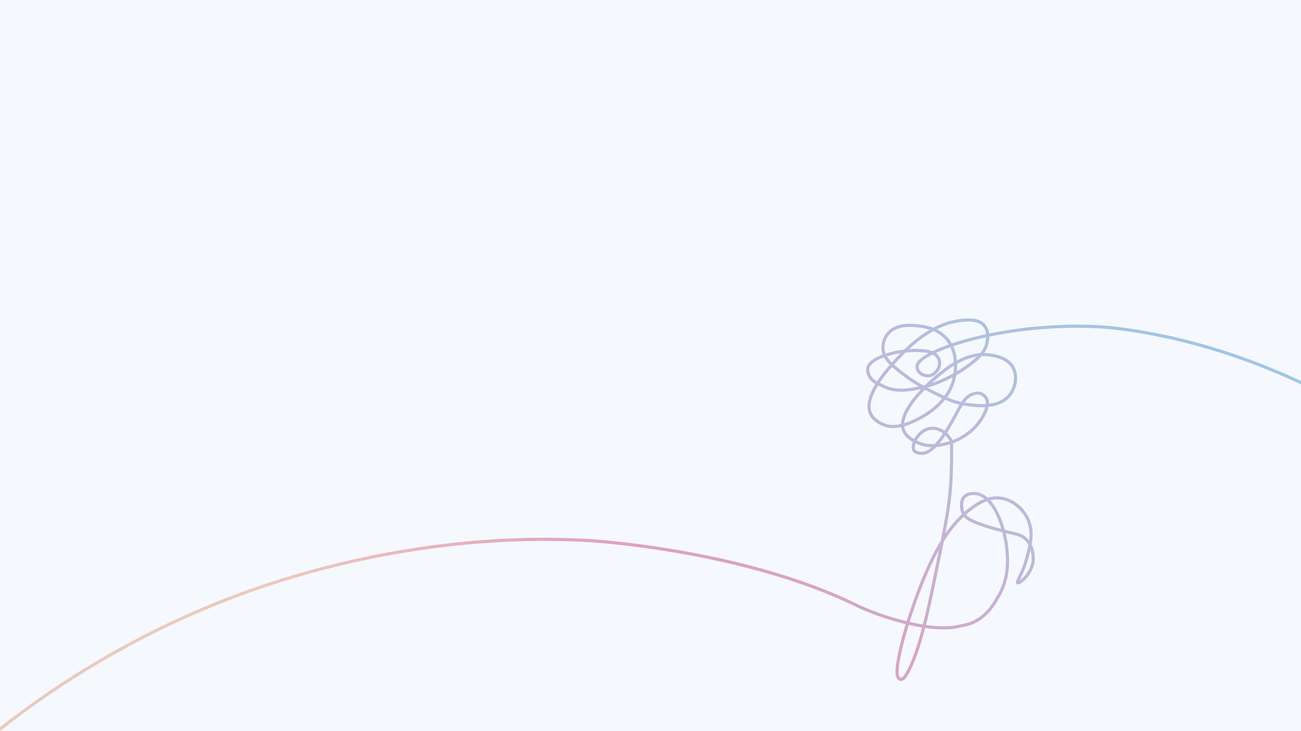 4551x2560 Download One Line Drawing Single Flower Wallpaper