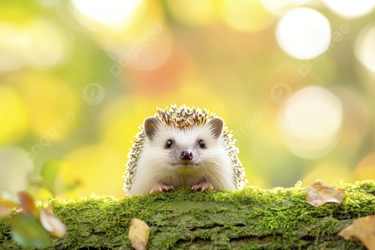 1200x800 Kleiner Und Stacheliger Igel Auf Moosbedecktem Baumstamm Heller Naturhintergrund, Igel, Klein, Stachelig Hintergrund, Foto und Bild zum kostenlosen Download