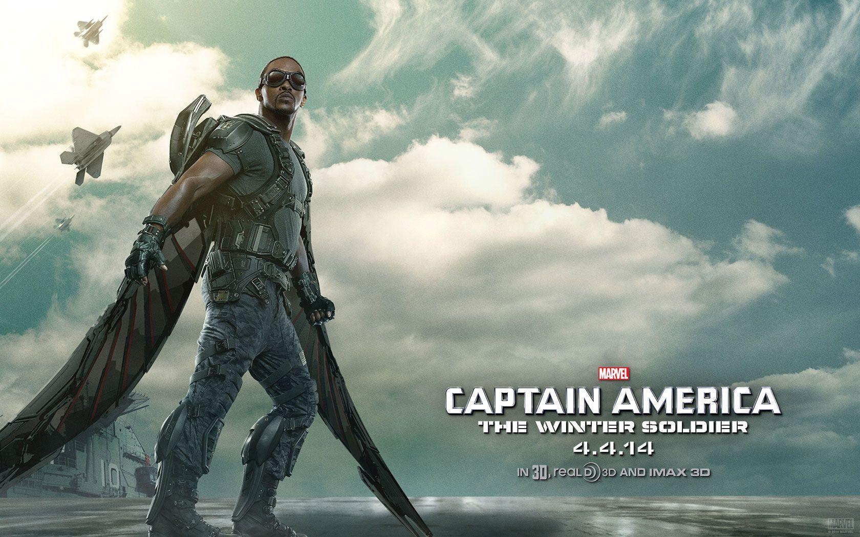 1680x1050 Captain America 2 falcon Wallpaper. Winter soldier wallpaper, Captain america, Captain america winter soldier