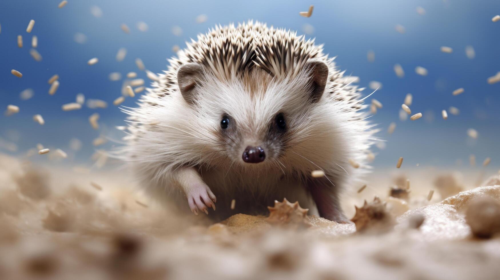 1749x980 Bezaubernd Igel Im Herbst Blätter 54362521 Stock Photo Bei Vecteezy