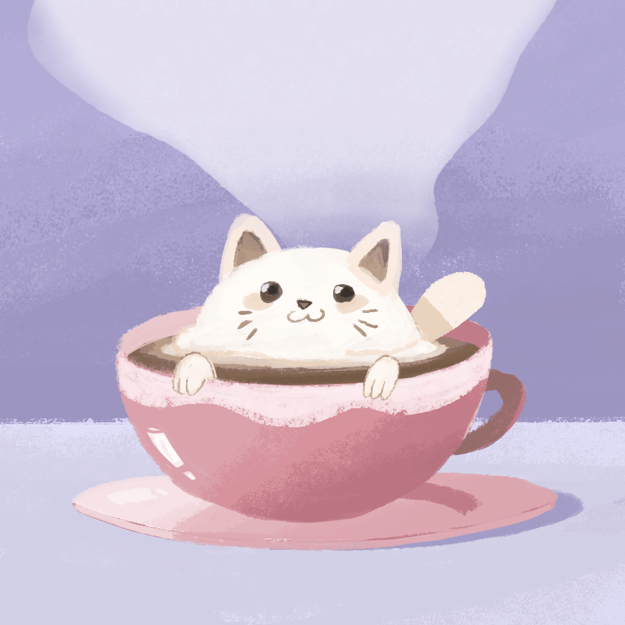 891x891 Catpuccino!