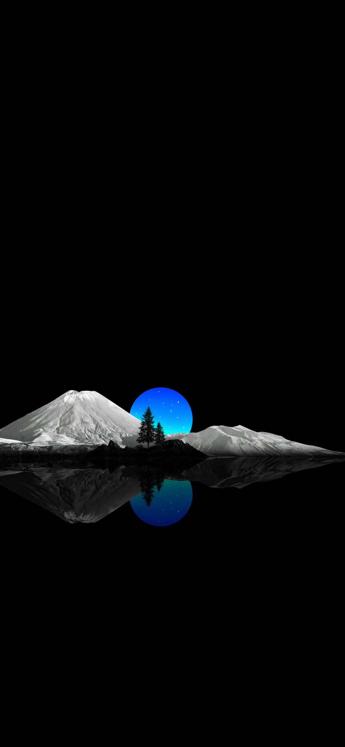 1125x2436 Mountains And Blue Sunset Oled 4k iPhone XS, iPhone iPhone X , HD 4k Wallpaper, Image, Background, Photos and Picture