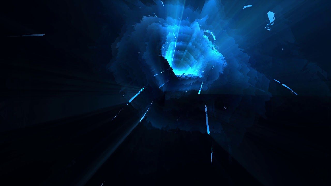 1280x720 4K Relaxing Motion Background Blue Hexagon Tunnel #AAVFX #VJLOOP