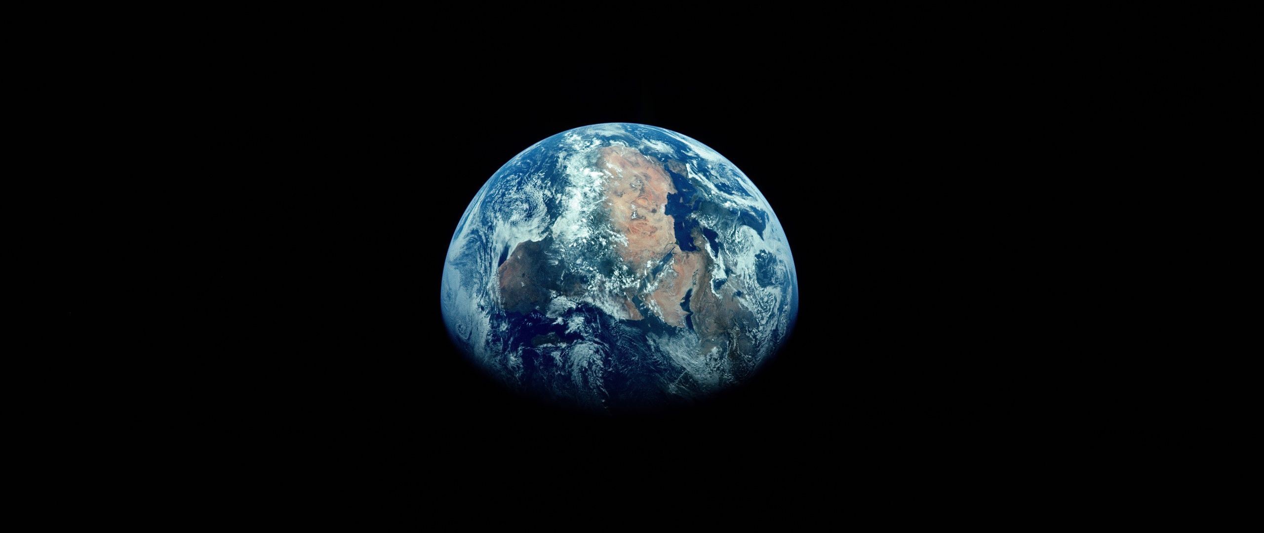 2560x1080 Earth Wallpaper 4K, AMOLED, 10K, Black background