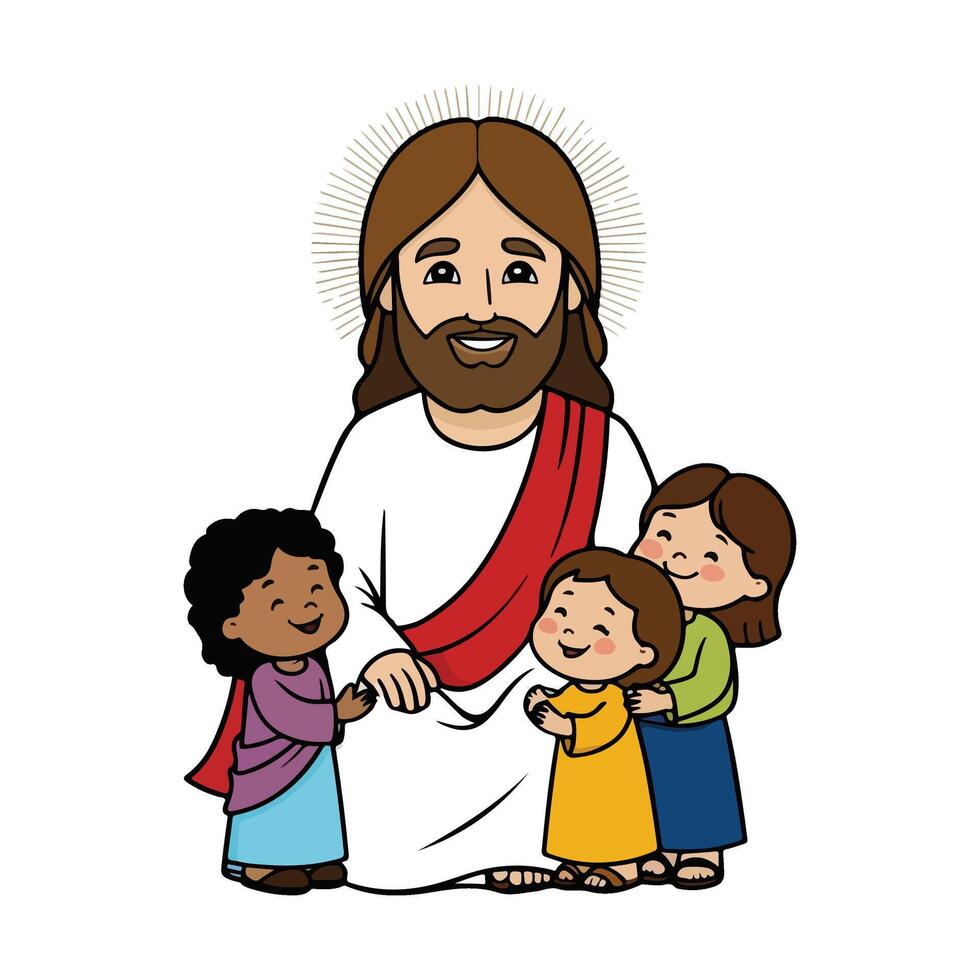 980x980 Jesus Blessing the Little Children