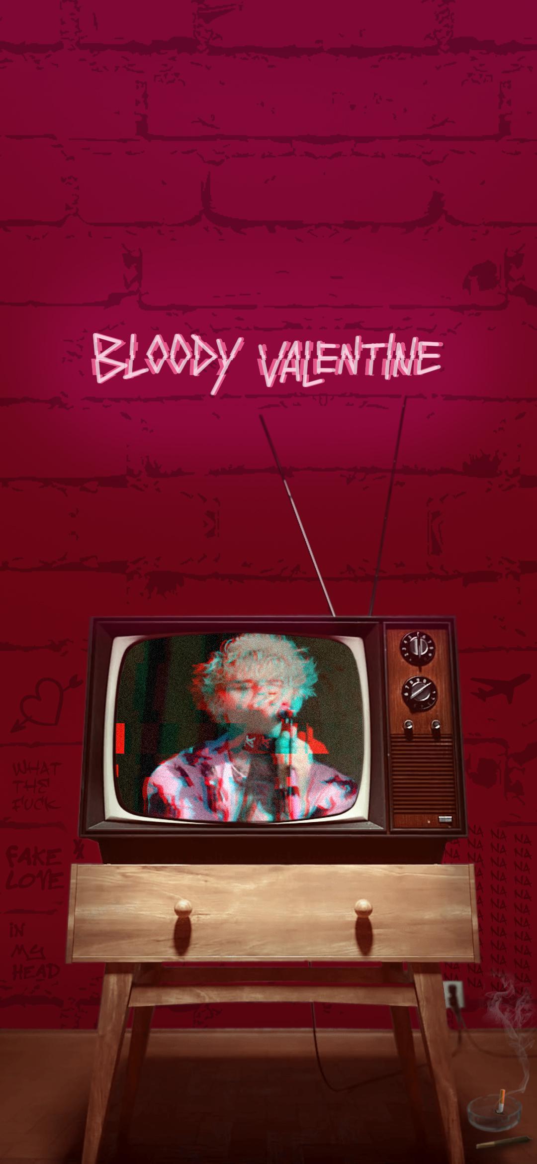 1080x2340 New Bloody Valentine phone wallpaper edit