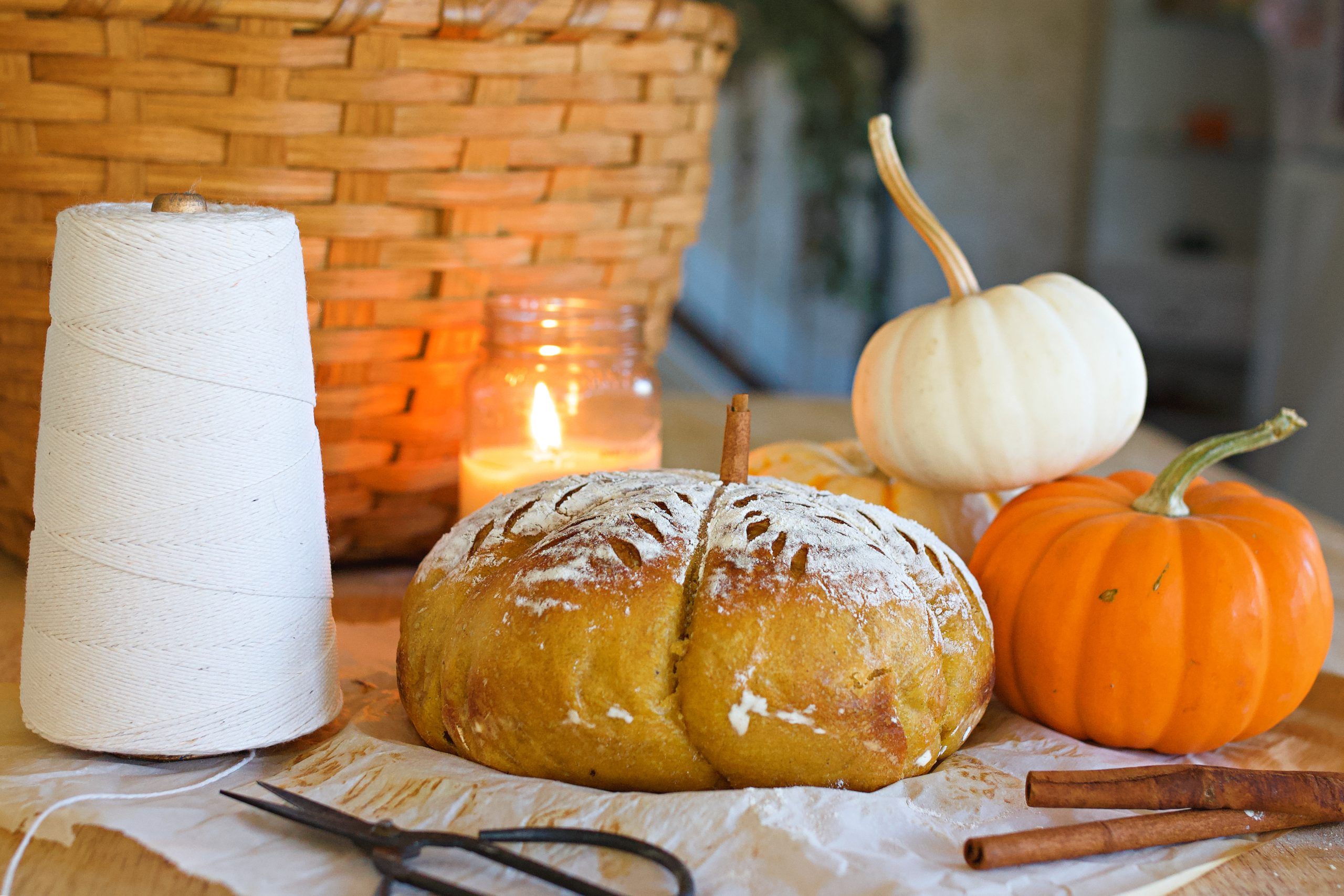 2560x1707 Easy Pumpkin Sourdough Bread Recipe with Cinnamon & Spice