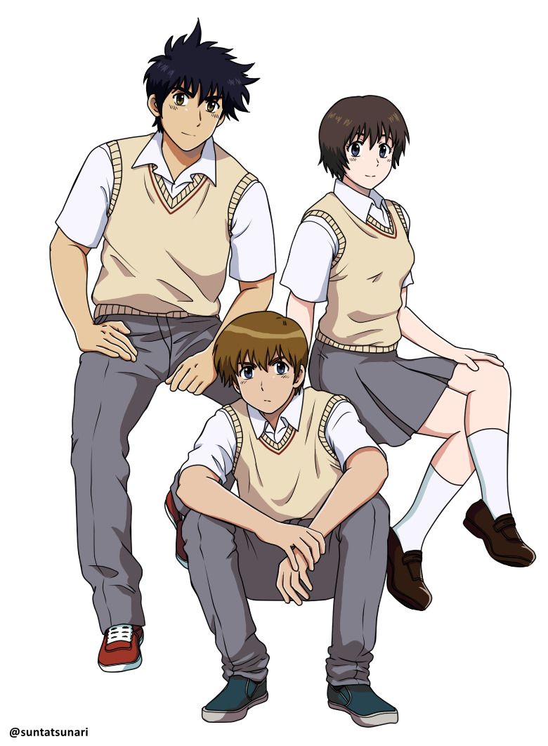 780x1061 Goro Shigeno, Taiga and Kaoru Shimizu from Major season 3 ^-^