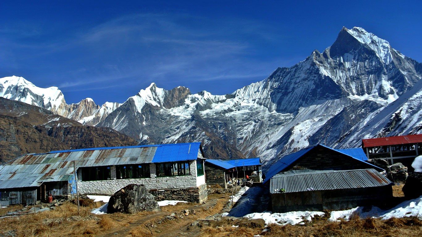 1366x768 Annapurna Base Camp Trek Days Himalayan Adventure