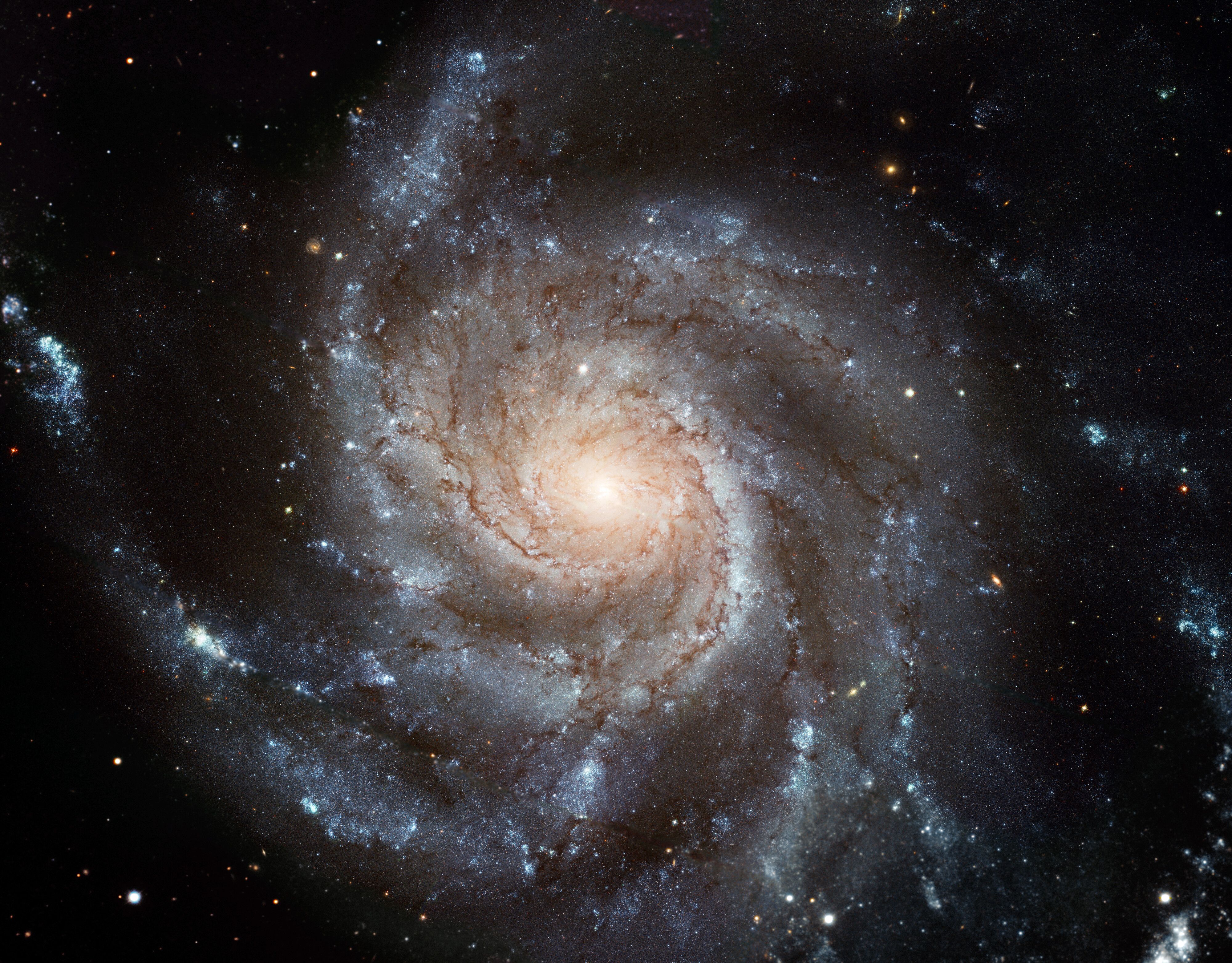4000x3127 Largest Ever Galaxy Portrait HD Image Of Pinwheel Galaxy