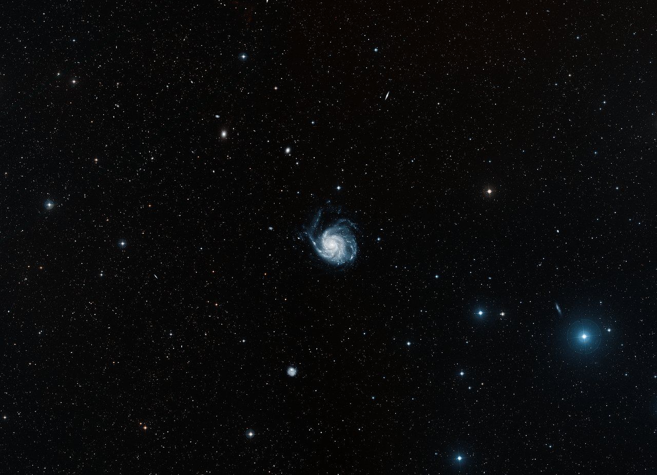 1280x925 Digitized Sky Survey 2 Image Of The Pinwheel Galaxy (ground Based Image)