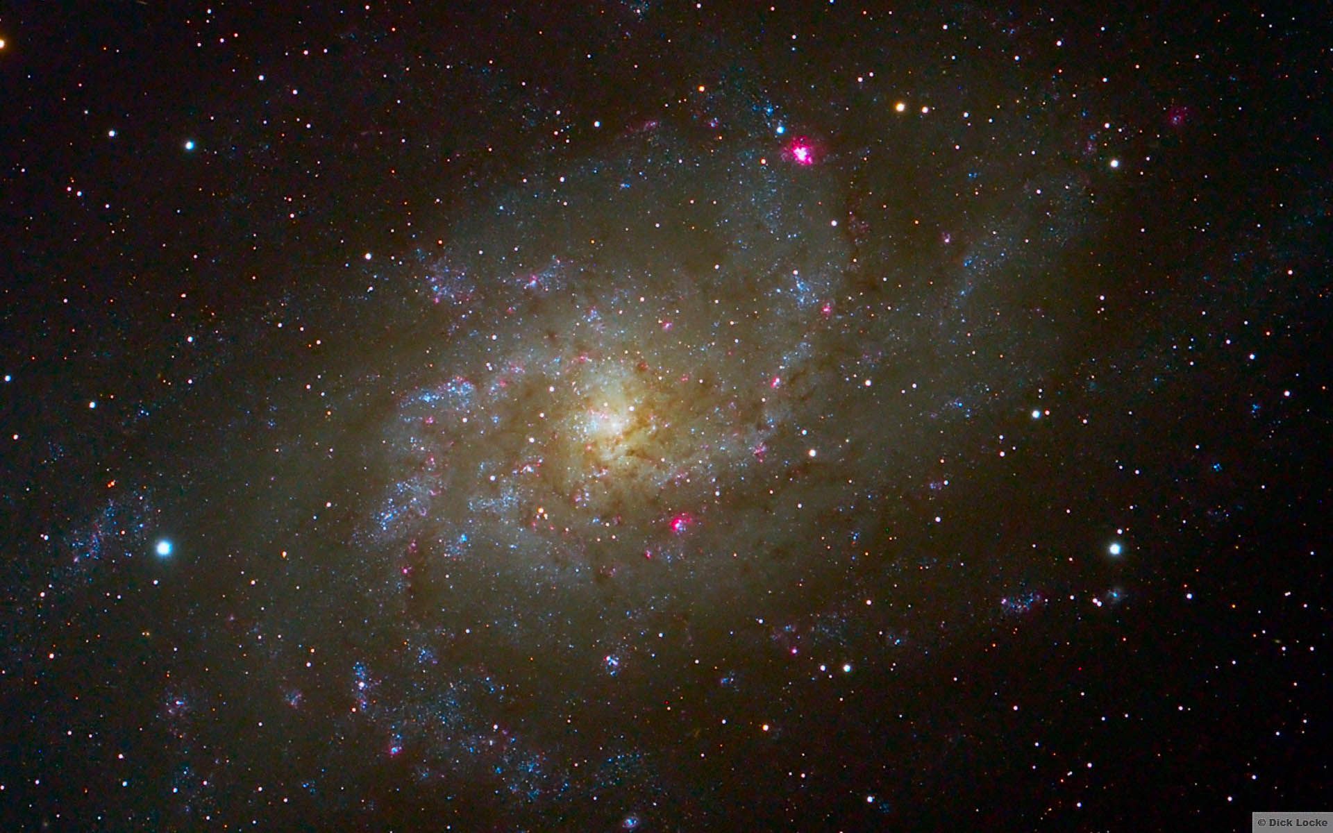1920x1200 M33 Spiral Pinwheel Galaxy 20Da Image