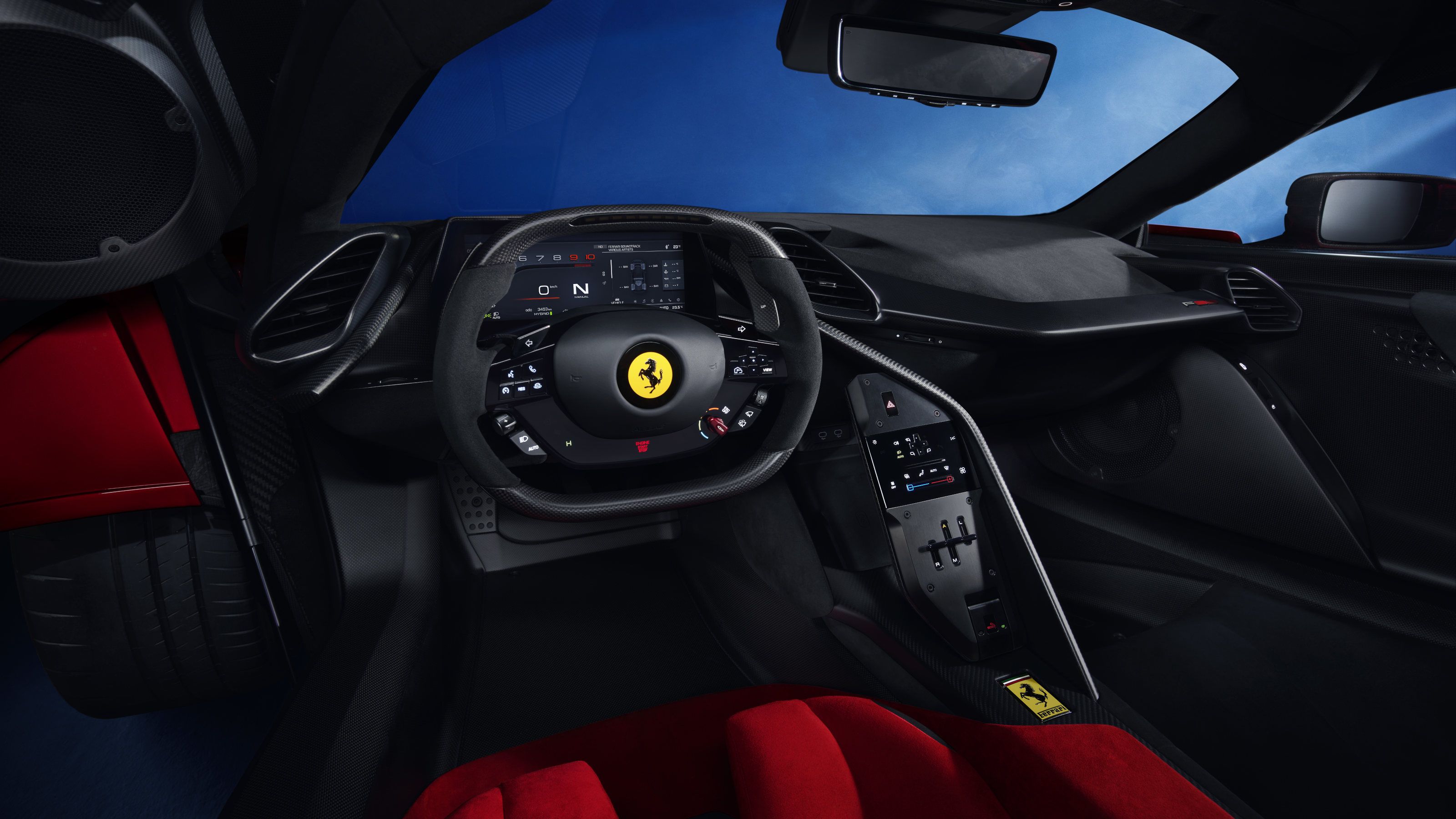 3200x1800 Ferrari F80: The Most Powerful Road Going Ferrari Ever Made. Wallpaper*