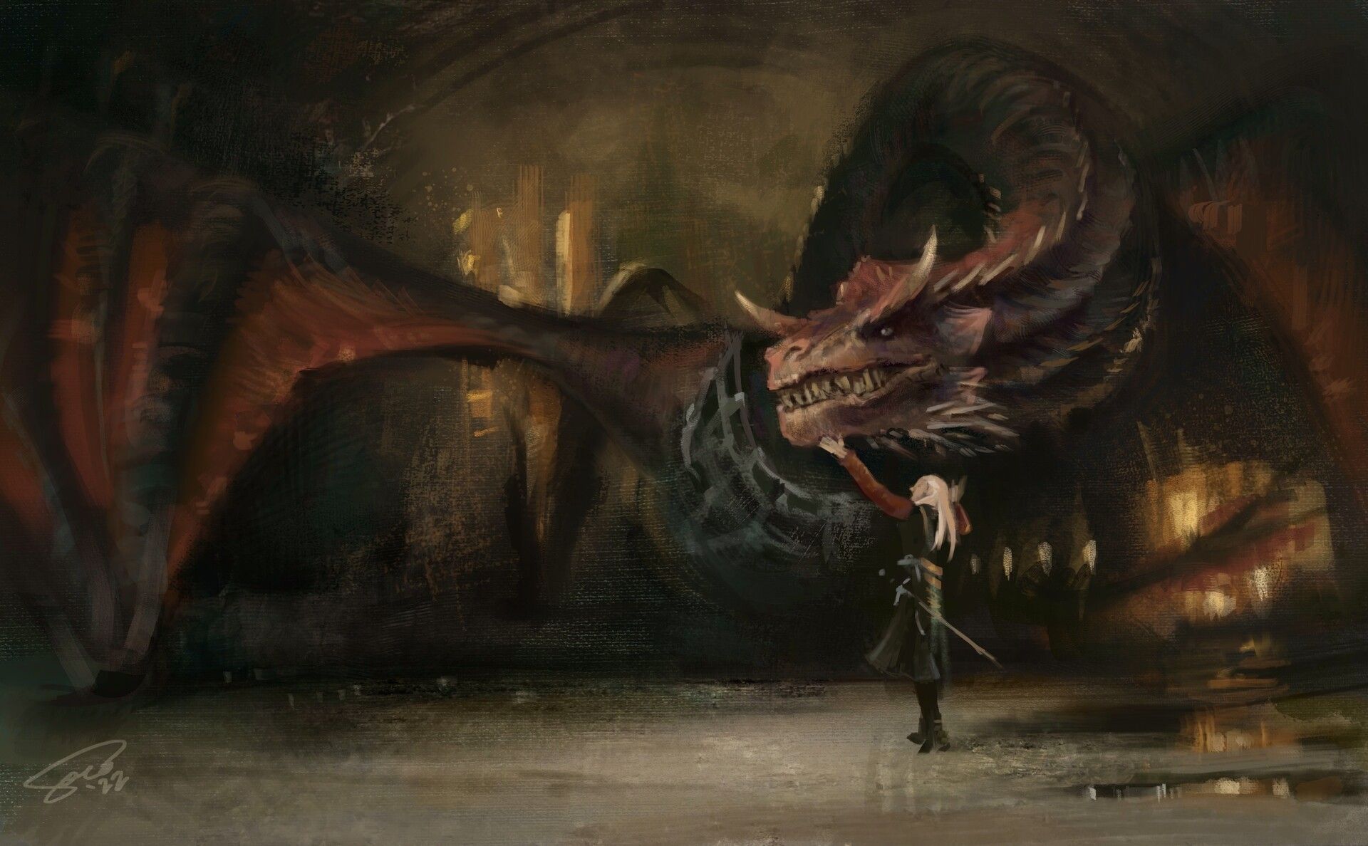 1920x1188 Caraxes and Daemon