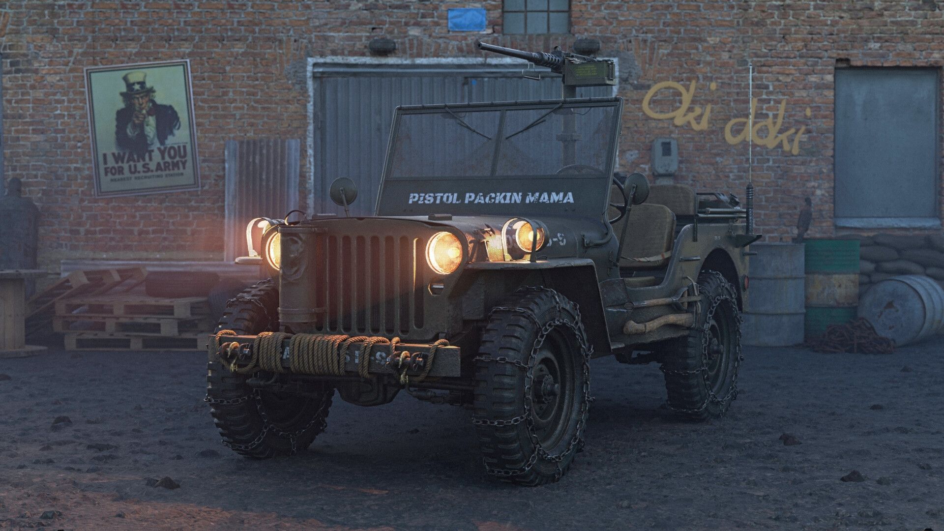 1920x1080 Willys Military Jeep