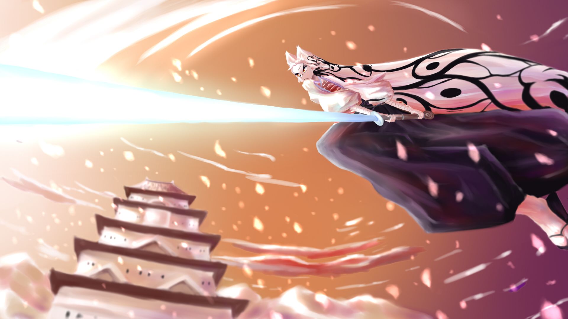 1920x1080 Download Jinbei Tsukishima Anime Mushibugyo HD Wallpaper
