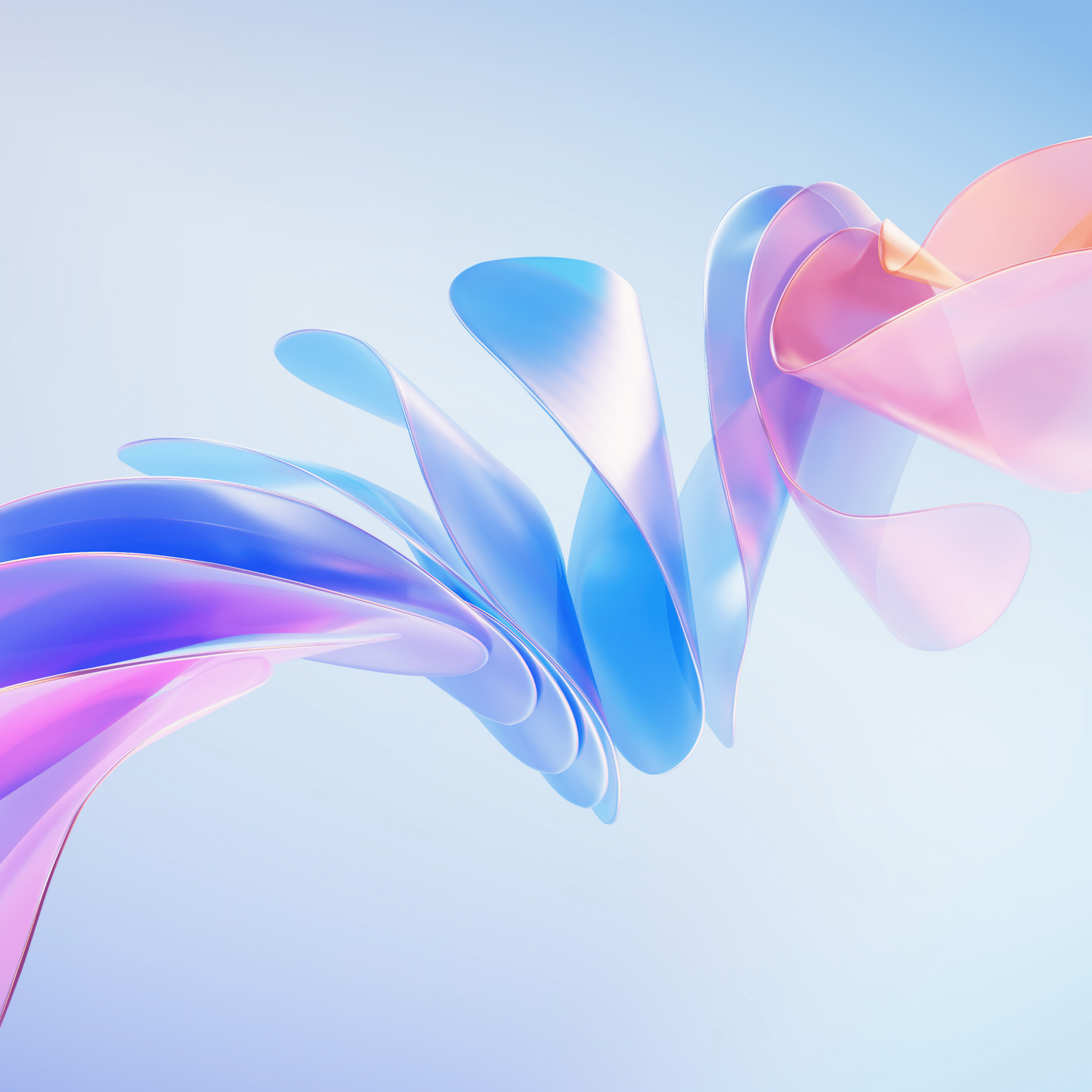 2560x2560 Colorful abstract Wallpaper 4K, Swirls, 5K, Pastel background