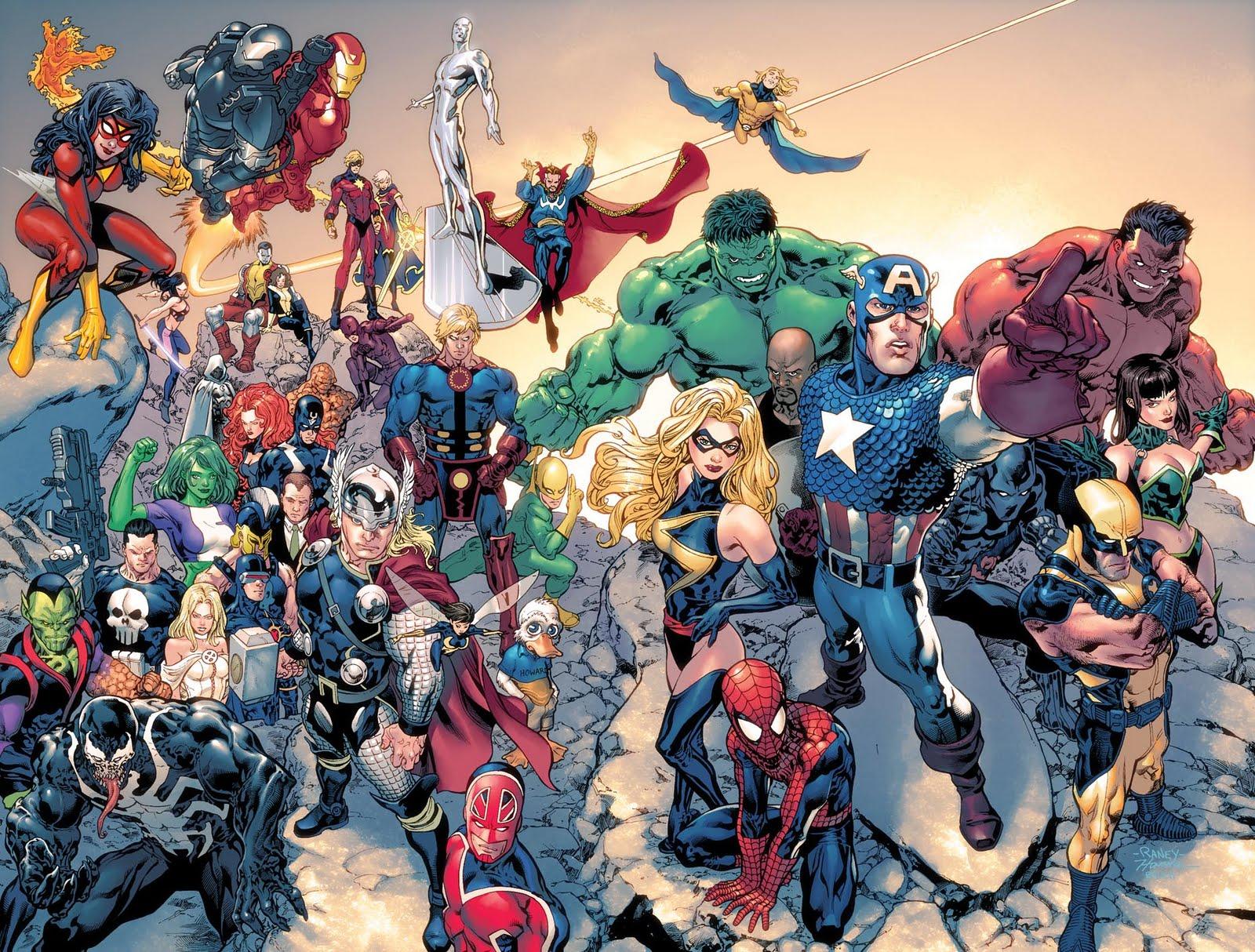 Marvel Comic Characters Wallpapers - Top Free Marvel Comic Characters  Backgrounds - WallpaperAccess