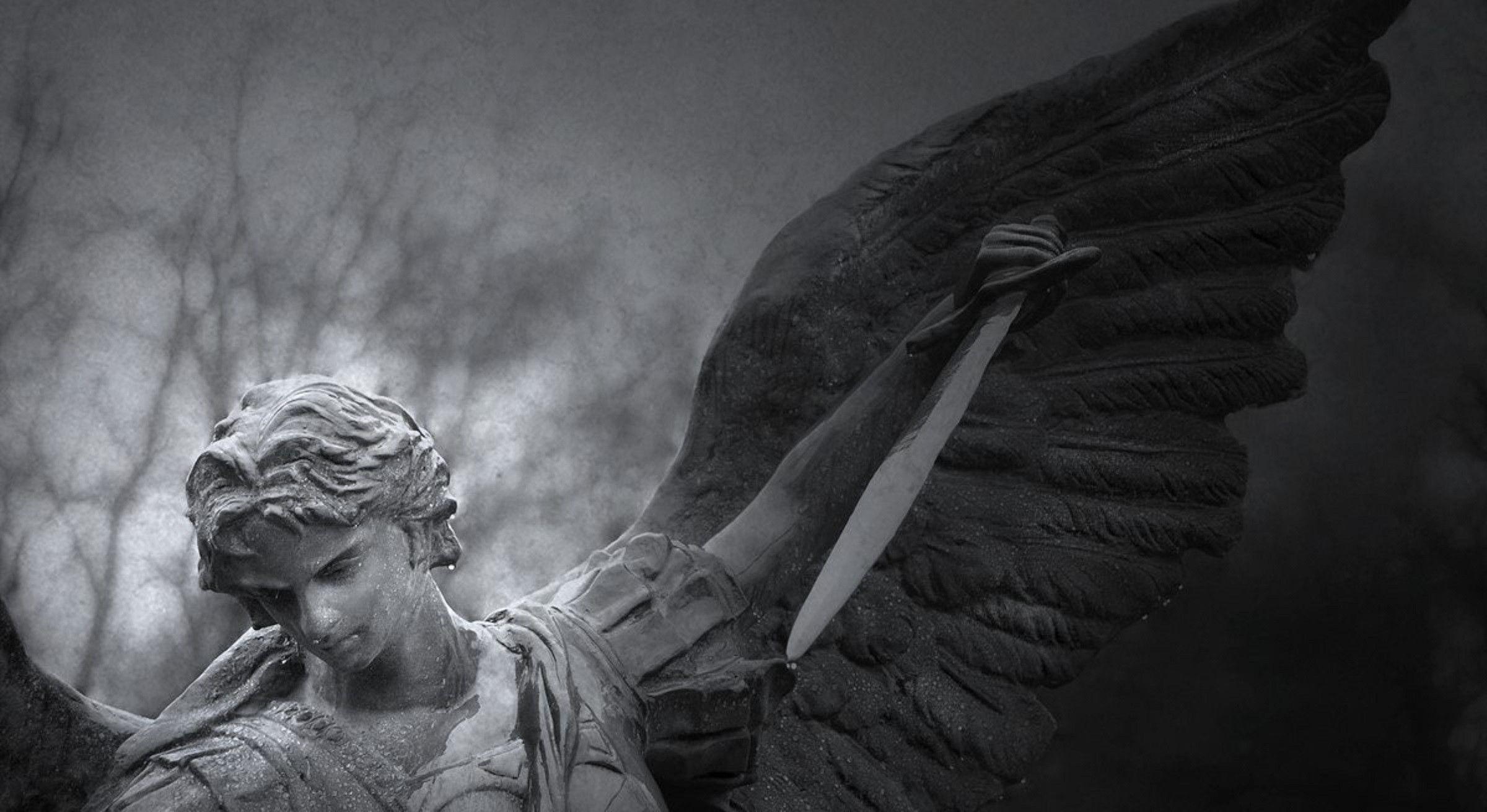 2400x1312 Catholic Angel Wallpaper