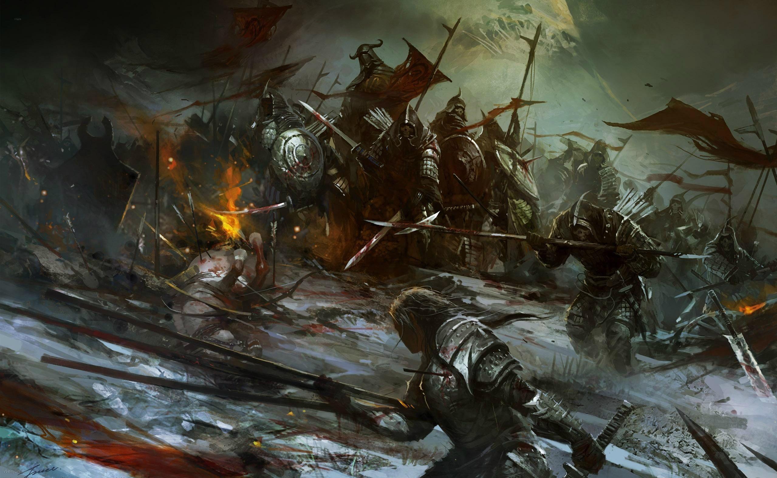  CSFOTO 5x3ft Background for Medieval Battle on