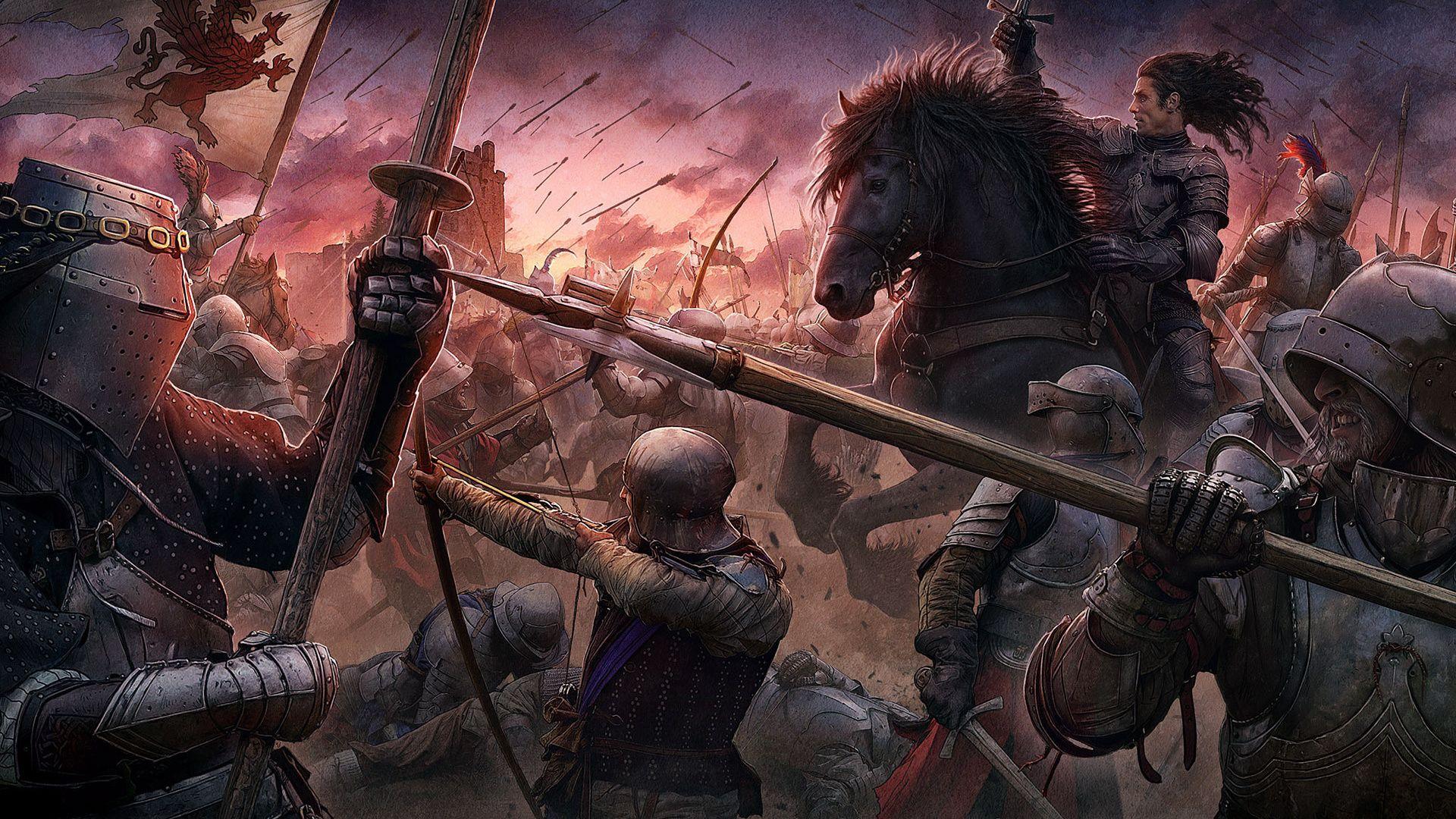 1920x1080 kerem beyit, knights, medieval style, cg wallpaper