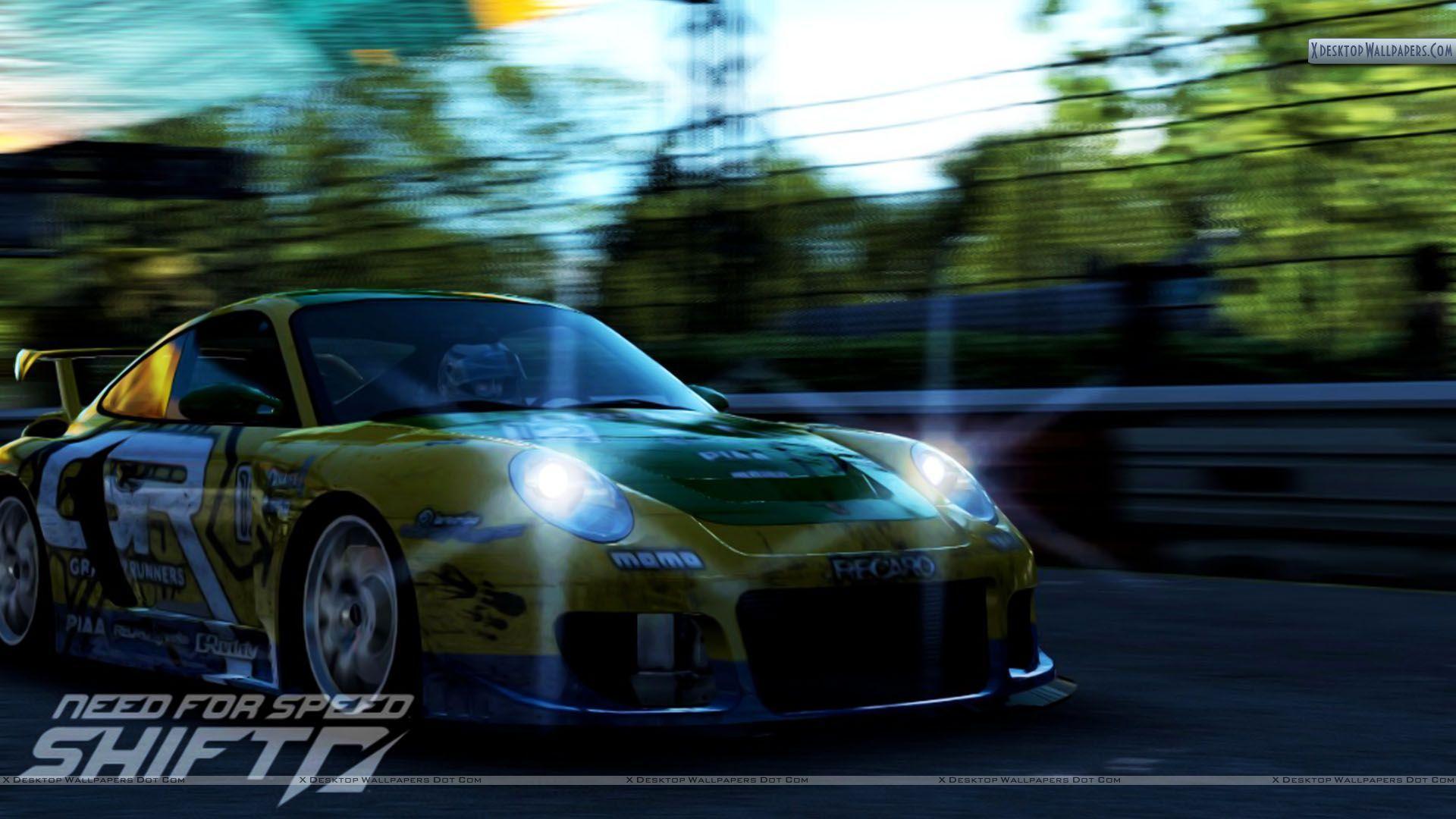 1920x1080 Need For Speed Shift Porsche Headlights Wallpaper