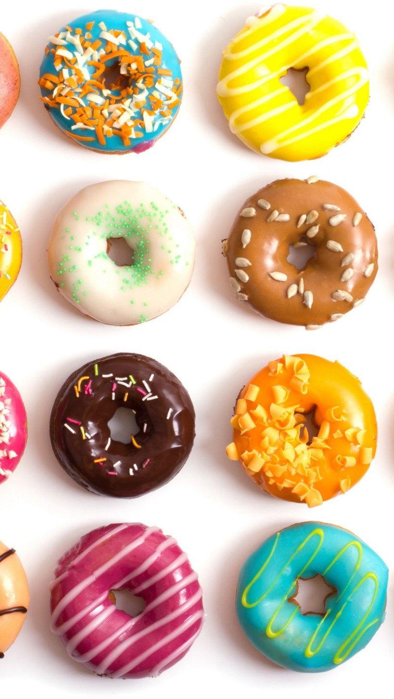 800x1420 Assorted Flavor Doughnuts, Donut, Food, Sprinkles, Sweet, Food And Drink Wallpaper • Wallpaper For You HD Wallpaper For Desktop & Mobile
