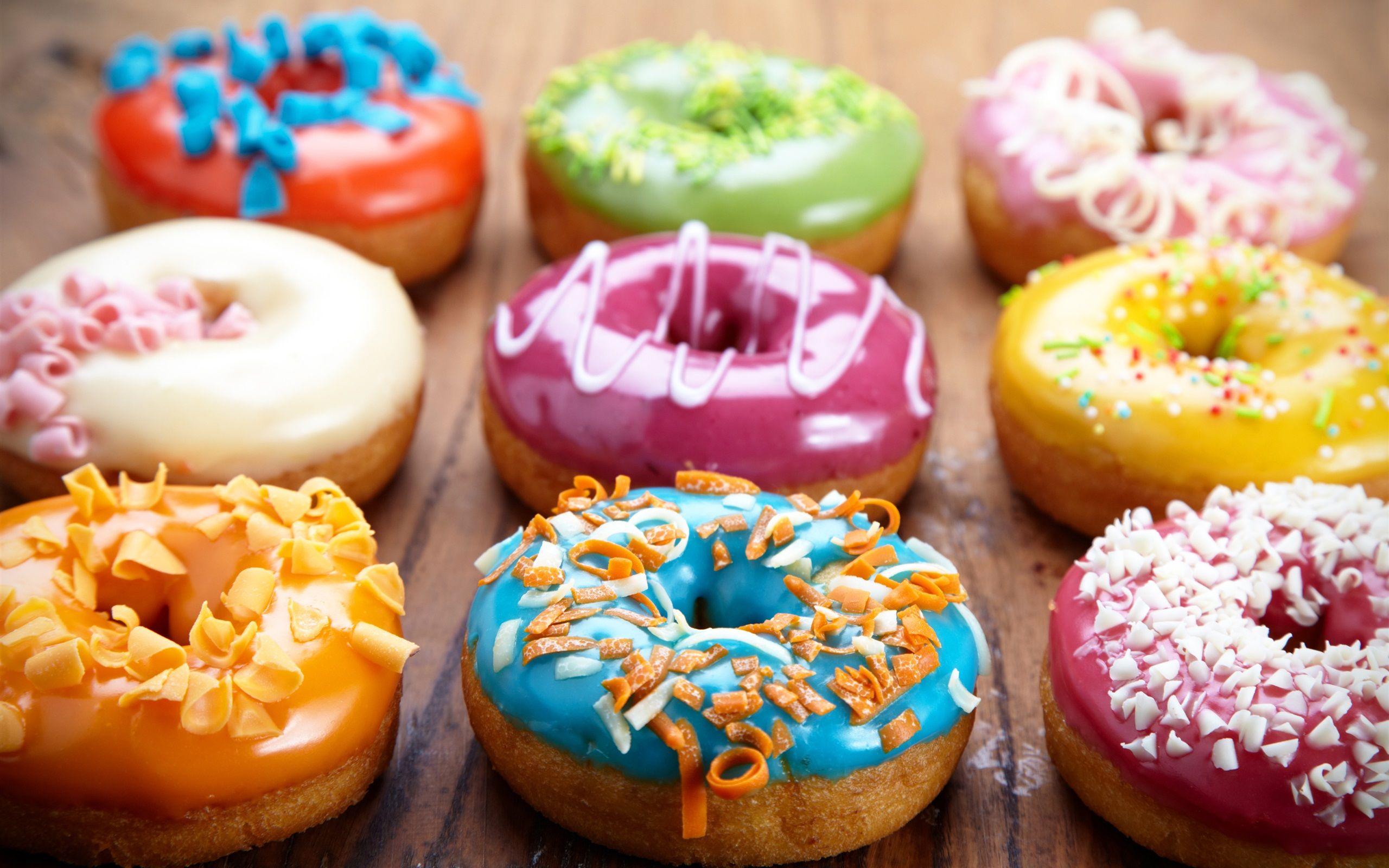 2560x1600 Colorful Donuts, Bread, Food 1080x1920 IPhone 8 7 6 6S Plus Wallpaper, Background, Picture, Image